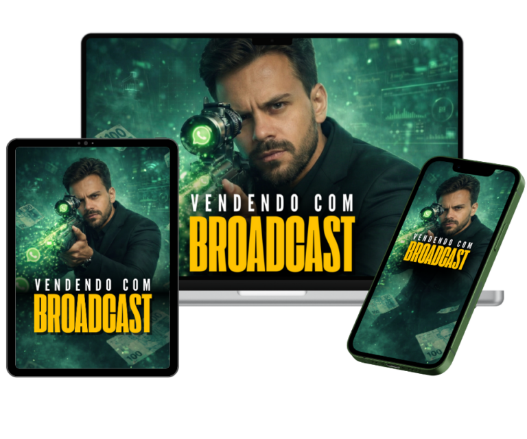 Treinamento Vendendo com Broadcast no notebook, tablet e celular